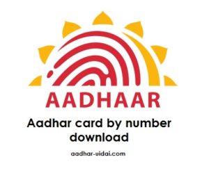 Aadhar card by number download