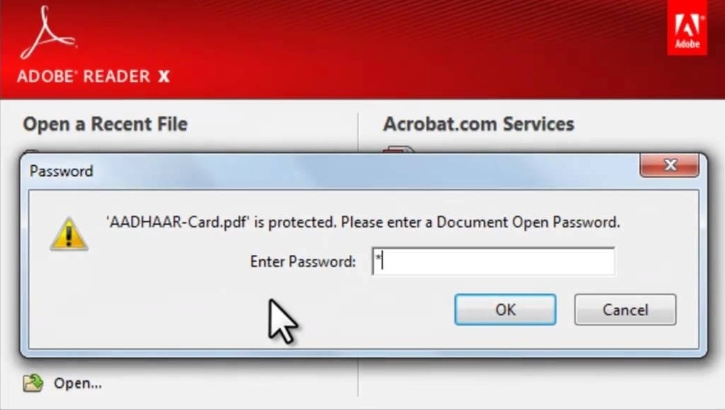 how to get aadhar card password to open pdf file - Check ...