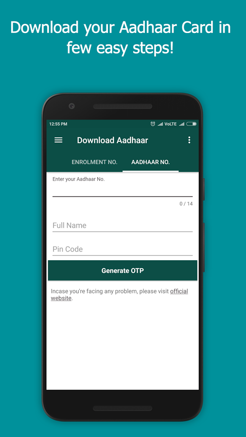 aadhar card download app