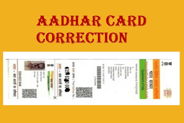 Aadhaar Card Correction Status